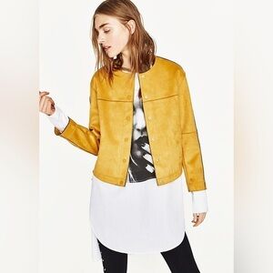 Zara Faux Suede Jacket